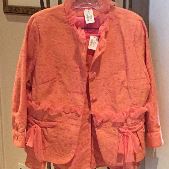 Gorgeous Orange & Fushia Jacket($330)& Skirt($158) - Picture 5 of 5